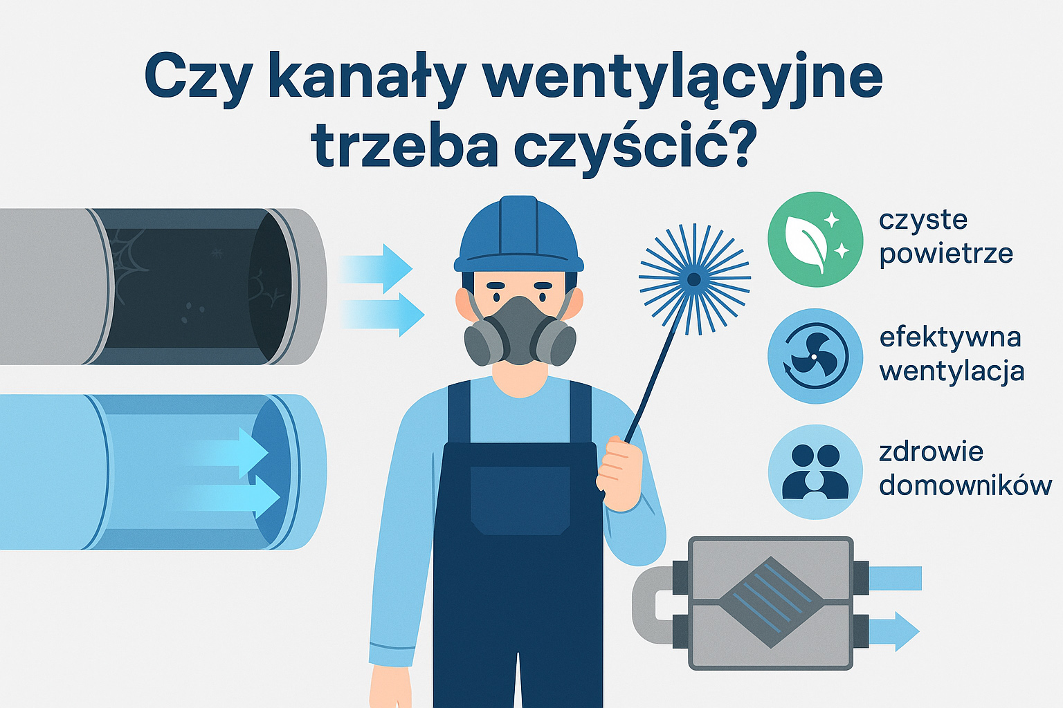 Czyszczenie kanałów went.